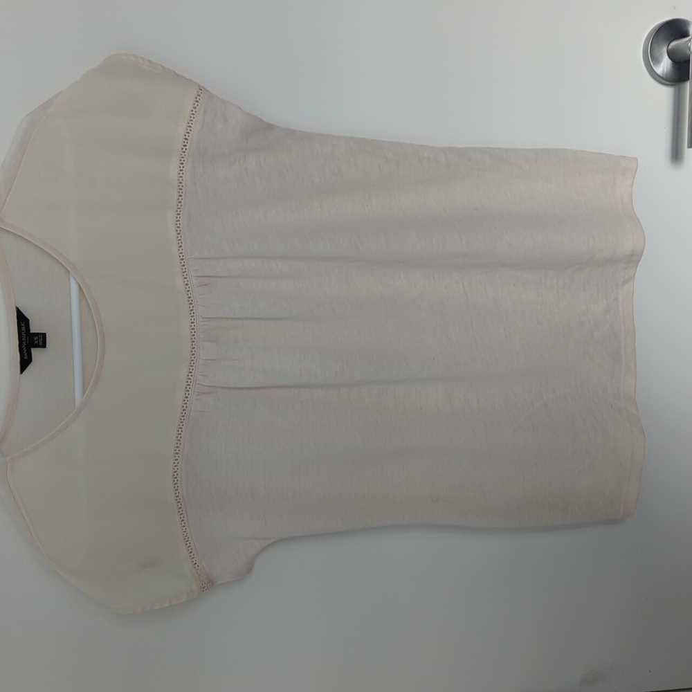 Banana Republic blouse, XS tan